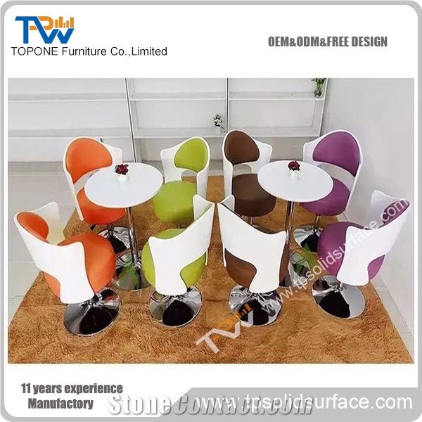 Custom Design Modern Dinning Room Furniture,Corian Solids Surface Dinning Table and Chairs for Sale