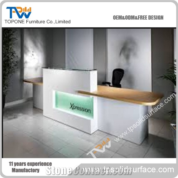 Custom-Made Design Solid Surface/Man-Made Stone Desktop Table
