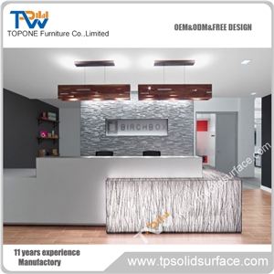 Direct Factory Price Promotional Latest Tufted Reception Desk