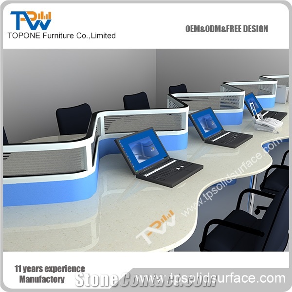 Economic Staff Office Table Furniture Simple Design Work Table Top for Staff