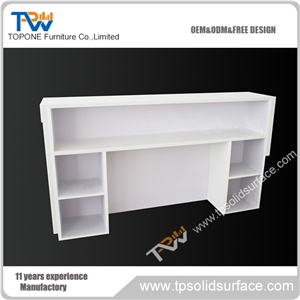 Free-Standing Most Popular Solid Surface/Man-Made Stone Solid Surface Semi-Circle Desk