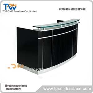 Graceful Design Solid Surface/Man-Made Furniture Cashier Counter
