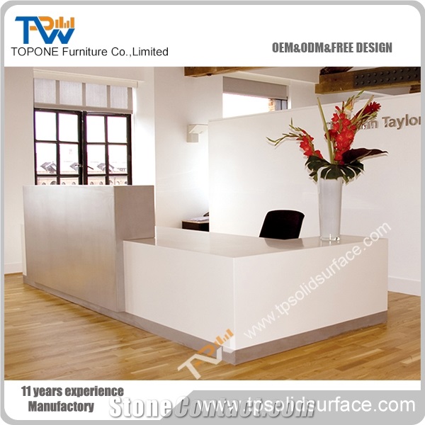 Leather Chic Used Reception Desk