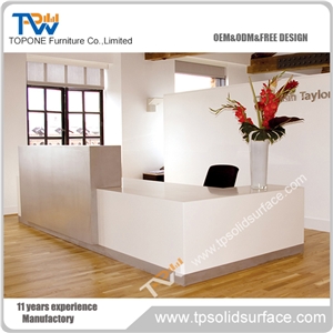 Leather Chic Used Reception Desk