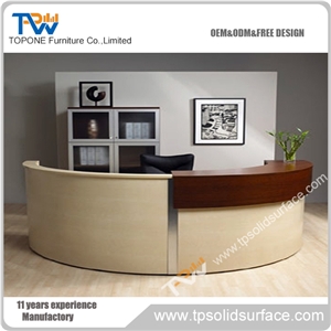 Linear Long Shape Solid Surface/Man-Made Stone Artificial Marble Long Acrylic Computer Desk