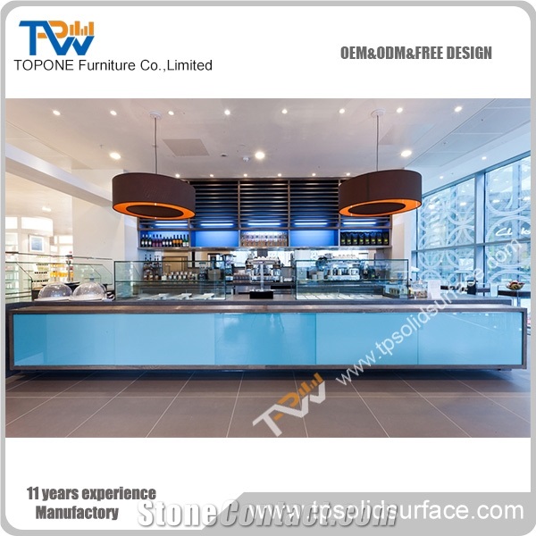 Modern Cafe Counter Fast Food Counter Design