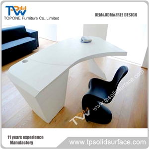 Modern Corian Desk, Italy Office Table Design, Corian Office Table