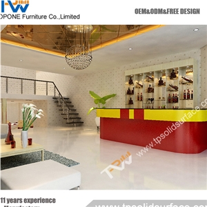 Modern Hotel Drinking Bar Counter Design