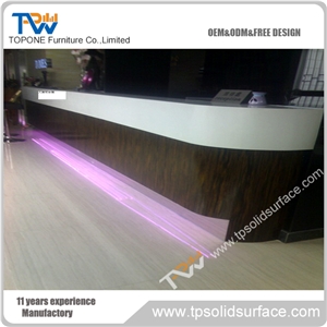 Modern Office Reception Counter Design for Hotel Spa Counter Table Front Desk Furniture