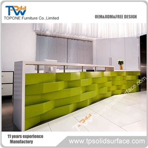 Monolithic Design Solid Surface/Man-Made Stone Solid Surface Built in Cabinet