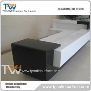 Practical First Grade Solid Surface Bank Reception Desk