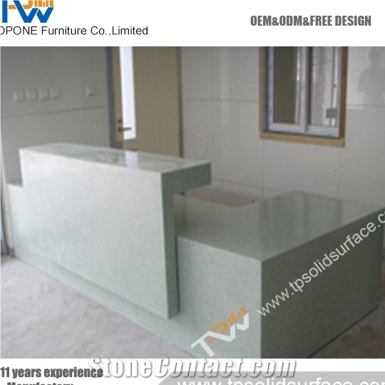 Ring Shape Modern Solid Surface/Artificial Marble Elegant Salon Stations