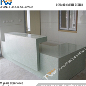 Ring Shape Modern Solid Surface/Artificial Marble Elegant Salon Stations