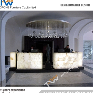 Strd-026 Solid Surface/Artificial Marble Beauty Salon Counter Design