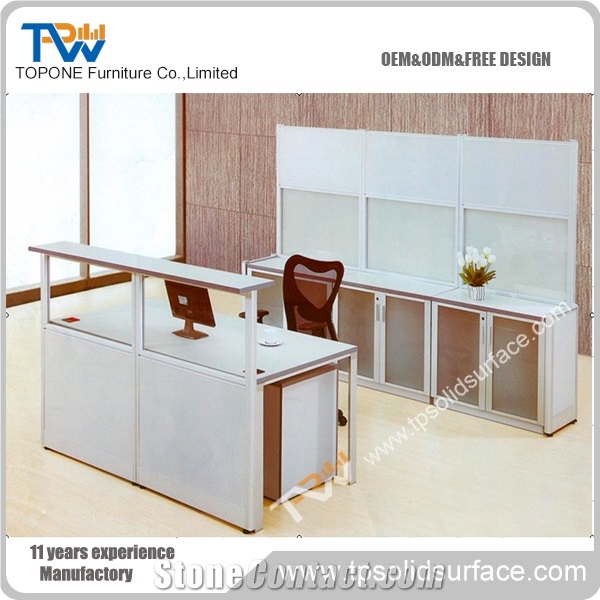 Stylish Carving Pattern Decorated Solid Surface/Man-Made Stone Restaurant Counters for Sale