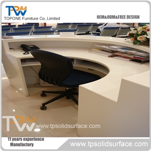 Thermoforming Shape Solid Surface/Man-Made Stone Modern Retail Counters