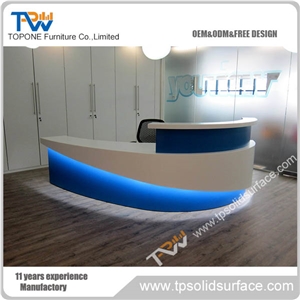Unique Carving Pattern Solid Surface/Man-Made Desk for 2 People