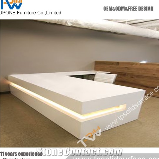 Wholesale Best Belling Quality Curved Modern Reception Desk