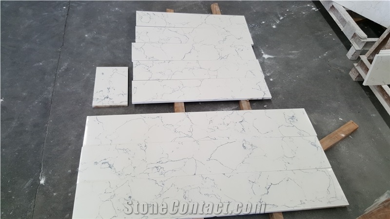Artificial White Slabs and Tiles,Cut to Sizes