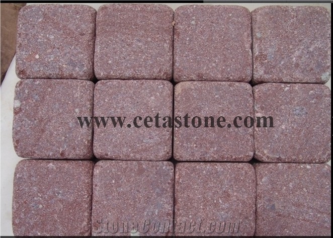 Red Porphyry Pavers&Red Porphyry Paving Sets&Porphyry Cobble Stone& Porphyry Walkway Pavers&Exterior Pavers
