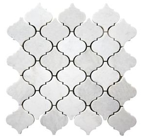 Carrara White 2 Lantern Mosaic Pofung Marble,Italian Natural Marble, Good Choice for Wall & Floor Covering