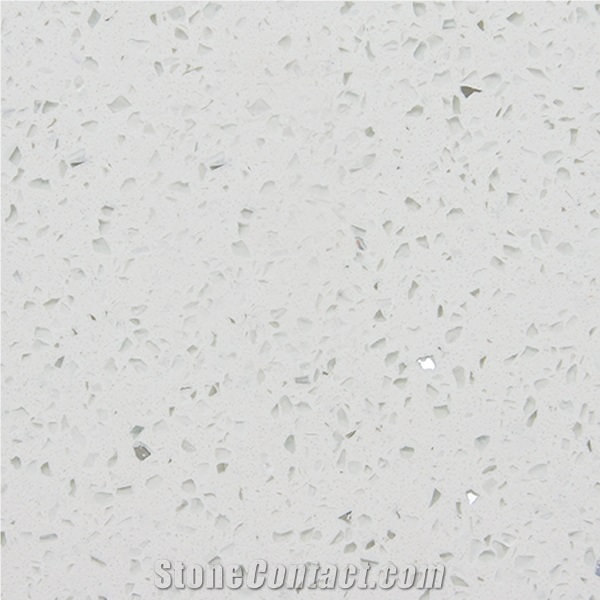 Opw01-Quartz Stone Slabs, White Solid Surface Engineered Stone