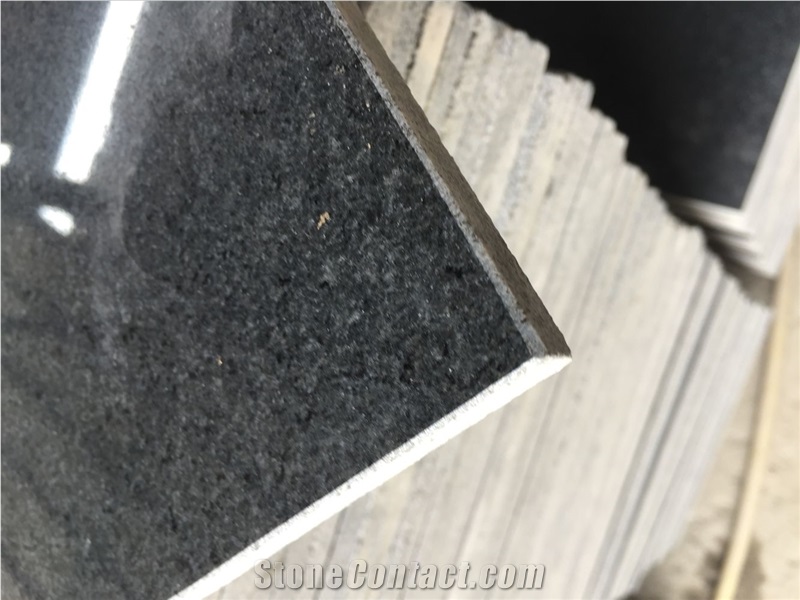 China Natural Building Stones G654 Sesame Black Granite Polished Slabs Floor Tiles Dark Barry Grey, Nero Impala,Padang Dunkel,Pepperino Dark Wall Cladding Covering, Cut-To-Size