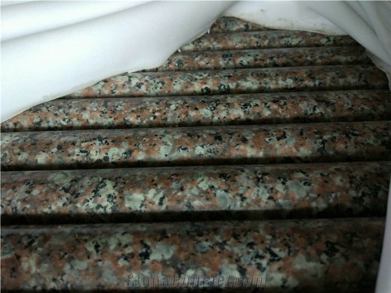 G664 China Luoyuan Red,G664 Luna Pearl Granite Polished/Flamed Steps,Stairs