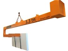 Arm for Jib Cranes for Loading/Unloading Bundles in Closed Containers