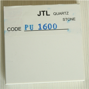 China Factory Engineered Pure Popular White, 3000*1600mm*30mm Low Price Quartz Slabs Tiles Flooring Products
