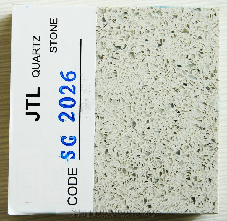 Gray Colors Quartz Stone for Kitchen Bar Countertops Popular in Usa