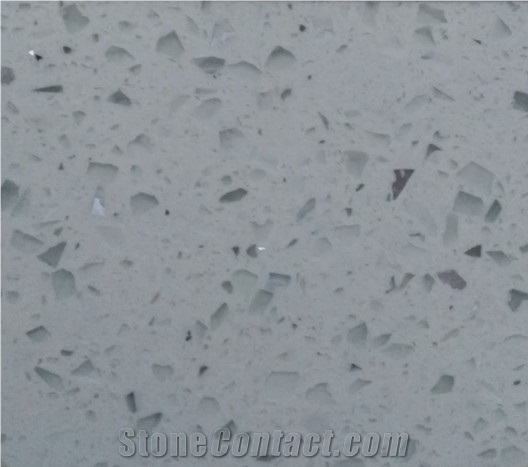 Popular Single Quartz Stone Slabs & Tiles, China White Quartz