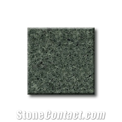 Absolute Green Artificial Quartz Stone Slab