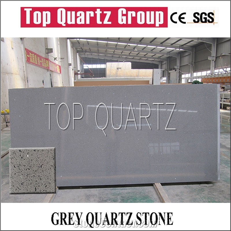 Grey Galaxy Quartz Stone Slab,Starlight Grey Quartz Stone,Artificial Quartz Stone Slabs