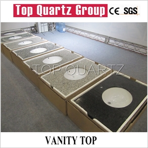 Hot Sales Custom Quartz Stone Vanity Top,Wholesale Quartz Stone Vanity Top with Sink