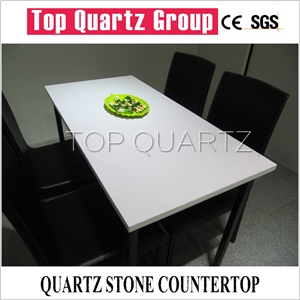 Pure White Artificial Quartz Stone,Pure White Rectangle Table Top