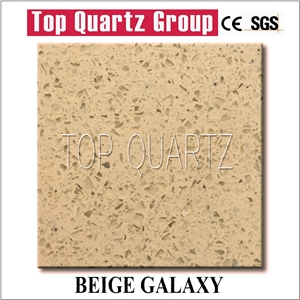 Q1201 Beige Galaxy Quartz Stone