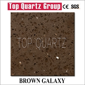Q1501 Brown Galaxy Quartz Stone Slabs & Tiles