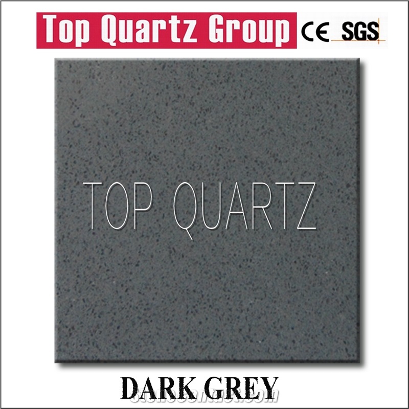 Q3305 Dark Grey Small Grain Artificial Quartz Stone Slabs