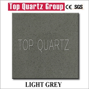 Q3337 Light Grey Small Grain Artificial Quartz Stone Slabs & Tiles