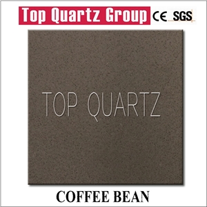 Q3533 Coffee Bean Small Grain Artificial Quartz Stone Slabs & Tiles