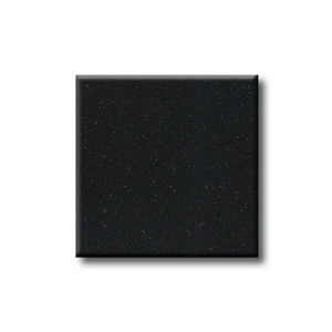 Tebas Black Artificial Quartz Stone Slabs for Counter Tops