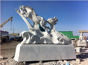 Mongolia White Granite Sky" Horse