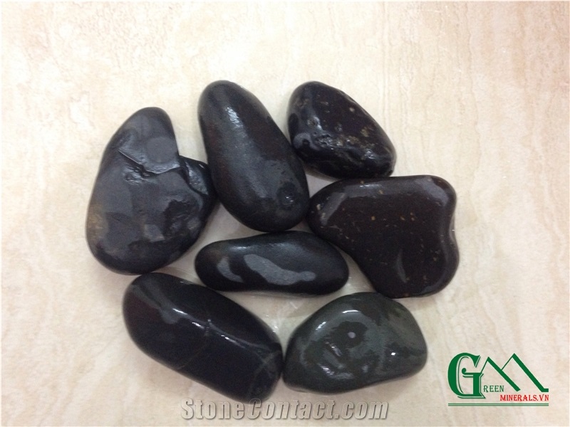 Pebbles, Black Limestone Pebble & Gravel