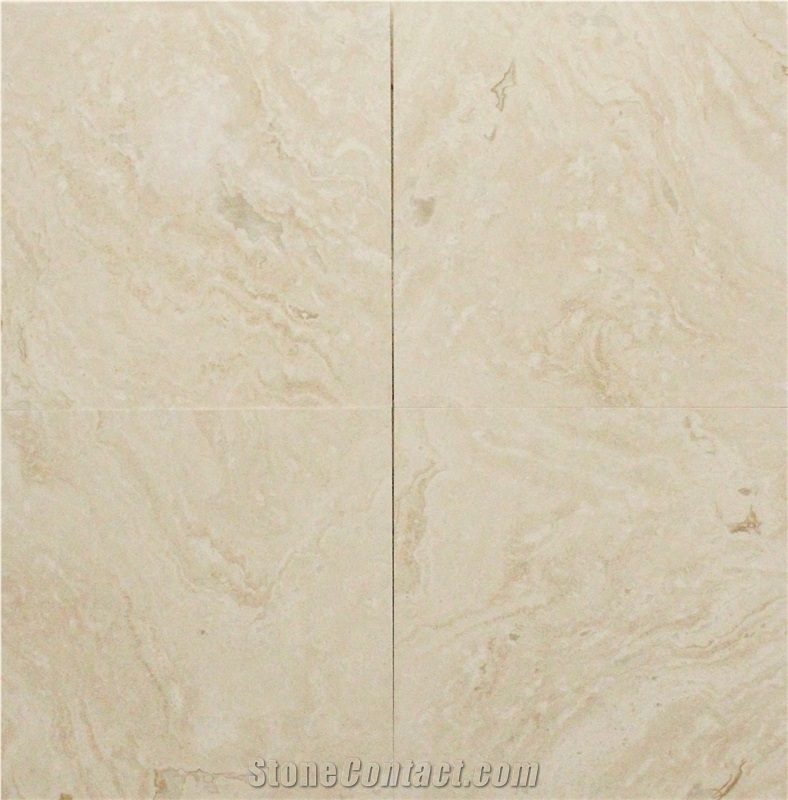 Cloudy Angelica Filled and Honed Travertine Tiles