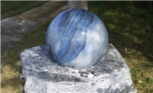 Azul Macaubas Natural Stone Floating Spheres