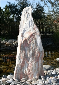 Nordish Rose-Nordland Rose Marble Garden Stone Splitted
