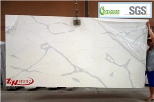 Calacatta White Artificial Stone Marble Texture