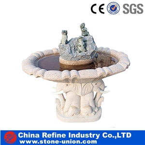 G682 Beige Green Granite Garden Fountains,Outdoor Stone Garden Fountain for Landscaping Decoration,Natural Stone Water Feature G682 Granite Fountain