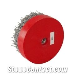 100mm Abrasive Round Brush with M14, M16 or 5/8-11 Thread